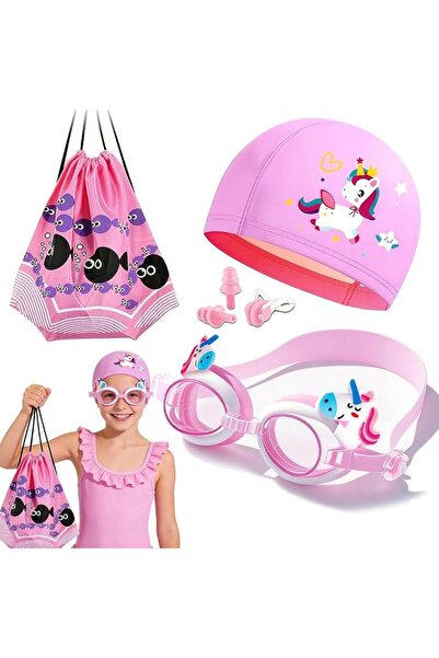 SYOSI 5-in-1 Swimming Set for Children and Youth includes Anti-Fog Goggles Si...