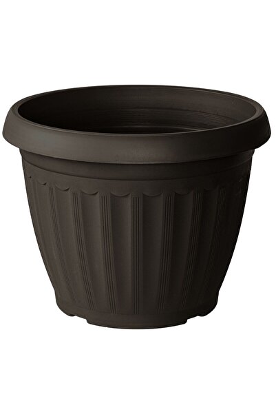 OEM Ghiveci din plastic Critex Infinity, interior / exterior, rotund, wenge, ...