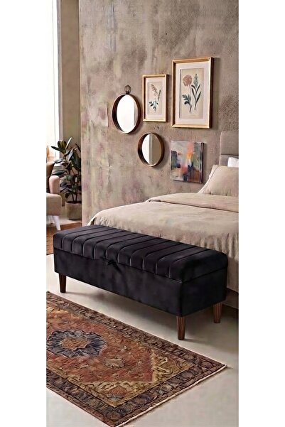 yuse aksu CİZGİ KAPİTONE SANDIKLI PUF 140X40X45