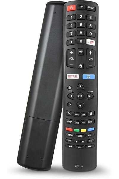 GENERAL RC311S 06-531W52-TY02X Remote Control Replacement for TCL TV Remote L...