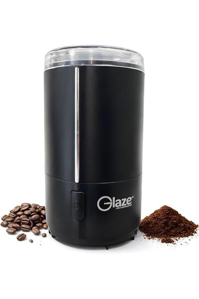 GLAZE MUD مطحنة قهوة كهربائية 150 واط - مطحنة محمولة لحبوب القهوة والتوابل بش...