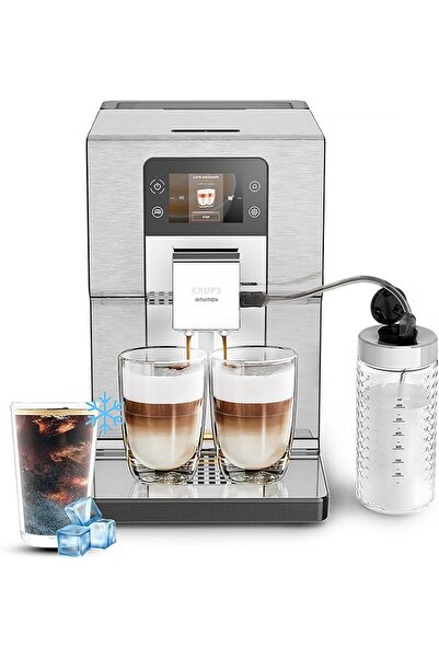 GENERAL KRUPS Intuition Experience +, Bean-To-Cup Coffee Machine, Quiet Coffe...