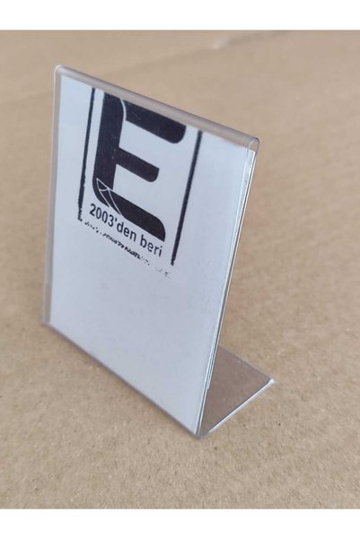 ETİKETLİK FİYATLIK L87 Mat 8X7 cm Label Holder - 20 Pieces