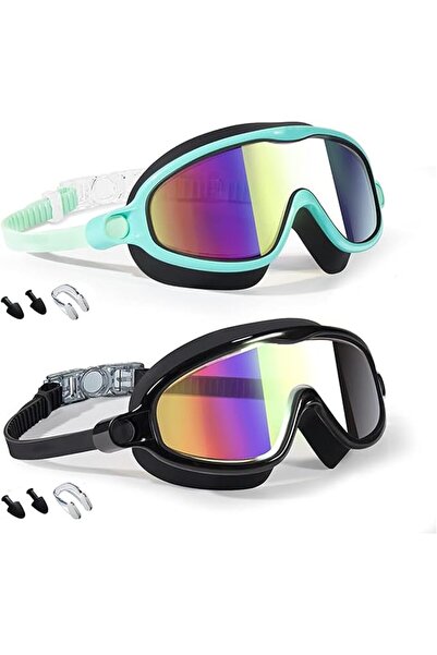GENERAL Kids Swim Goggles 180° Clear Vision 2 Pack,No Leaking Anti-Fog UV Pro...