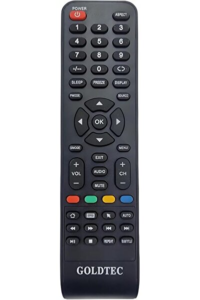BURAQ Replacement Remote Control Compatible with GoldTec LCD LED TV