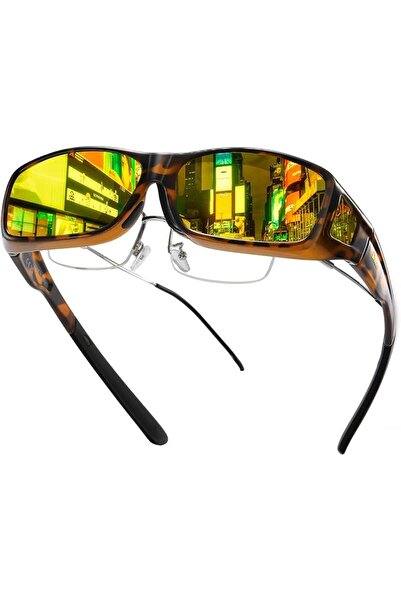 DUCOO DUCO Night Driving Glasses Night Vision Glasses Fit Over Glasses for Me...