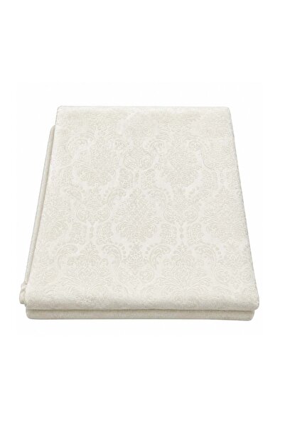 Mandaş Sponge Silky Velvet Non-Slip Sofa Cover (170X210) - Embossed Cream