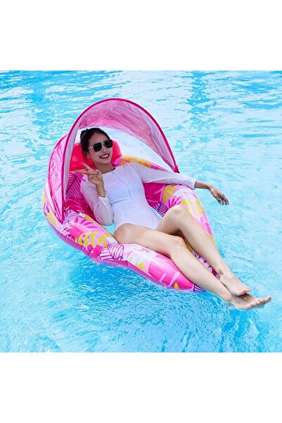 GENERAL Inflatable Pool Chair for Relaxing, Multi-Purpose Inflatable Water Hammock with Backrest, Inflatable Float with Design