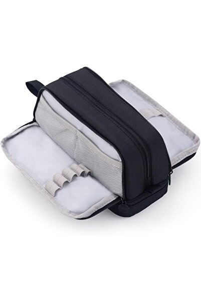 TERRIFI Large Capacity Pencil Case with 4 Compartments, 13 Dual Side Slots an...