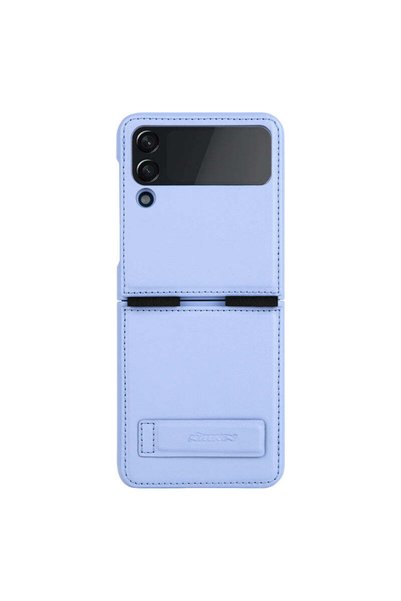 Nillkin Husă pentru Samsung Z Flip 4, Piele Qin, Piele PC - Mov