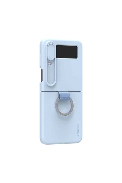 Nillkin Husă pentru Samsung Z Flip 4, CamShield Silky, TPU - Albastru Haze