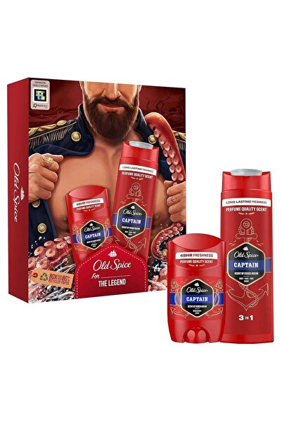 Old Spice Captain Deo Stick 50ml Duş Jeli 250ml