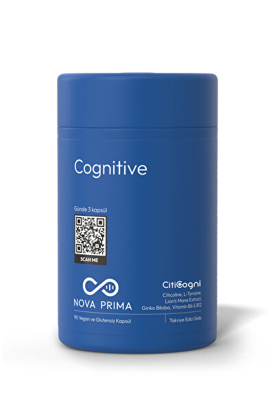 Nova Prima Cognitive Sitikolin (Cognizin), Aslan Yelesi, L-Tirozin & Ginkgo 9...
