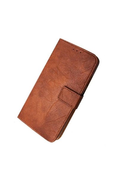 OEM Κομψή Θήκη Βιβλίο για Samsung Galaxy J8 2018 Καφέ