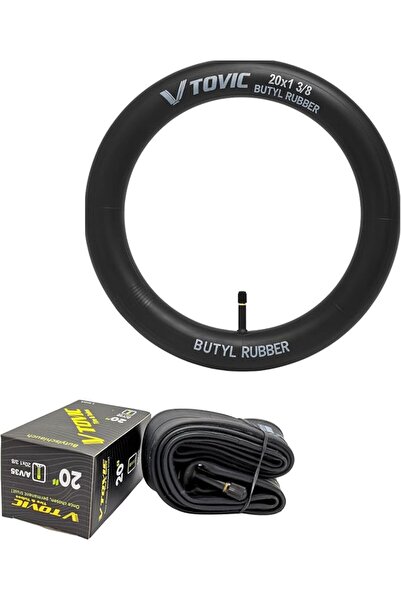 GENERAL 20x1 3/8 Inch Bicycle Inner Tube – AV35 Schrader Valve, Butyl Rubber ...