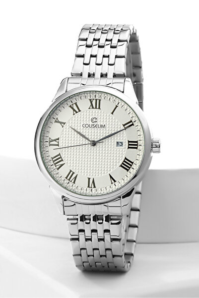 Coliseum CLS112SS-EMT-02 ERKEK METAL TAKVIMLI TEK SAAT