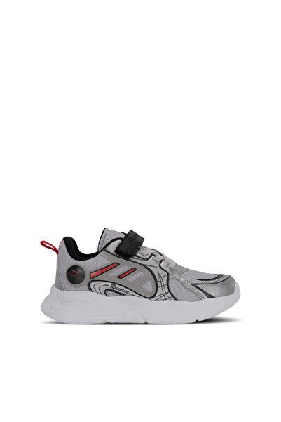 Slazenger Kelsy Boys' Velcro Grey / Red Casual Sports Shoes