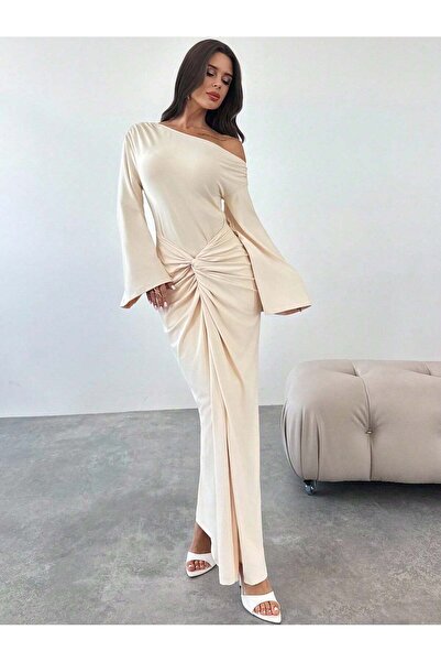 Sheya Rochie maxi, crem - XS
