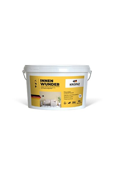 Kroinz Innen Wunder 10L, Vopsea albă lavabilă pentru interior