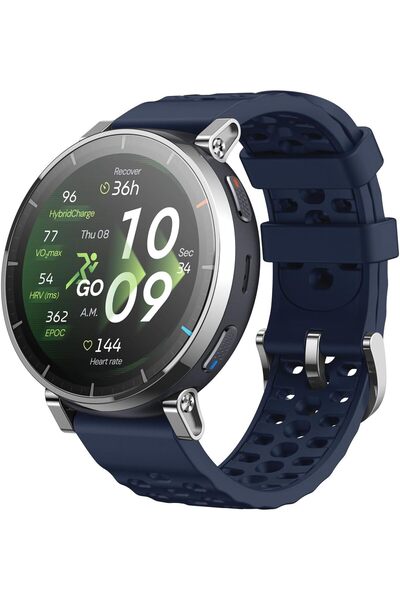Amazfit Active 3 Premium GPS Running Smart Watch, 1.32" AMOLED Sapphire Displ...