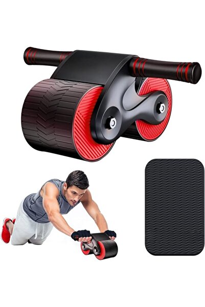 GENERAL Ab Roller Wheel with Knee Pads Automatic Rebound Abdominal Wheel for ...