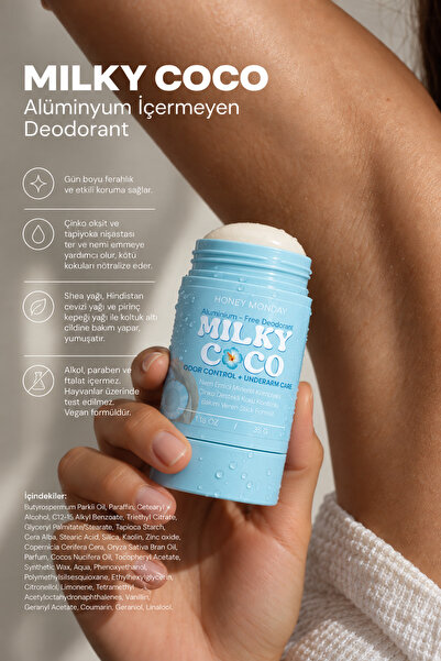HONEY MONDAY Kadın Stick Deodorant | Alüminyum İçermeyen, Kötü Koku Karşıtı, ...