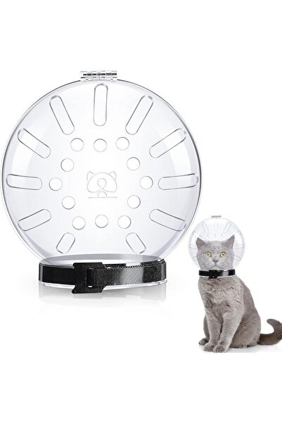 Saintrygo Cat Transparent Muzzle with Breathable Hood, Cat Muzzle for Groomin...