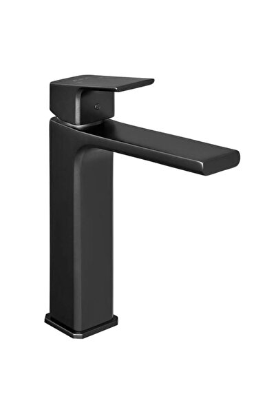 Eca Tiera Medium Size Chrome Sink Faucet Matte Black 102188003C1