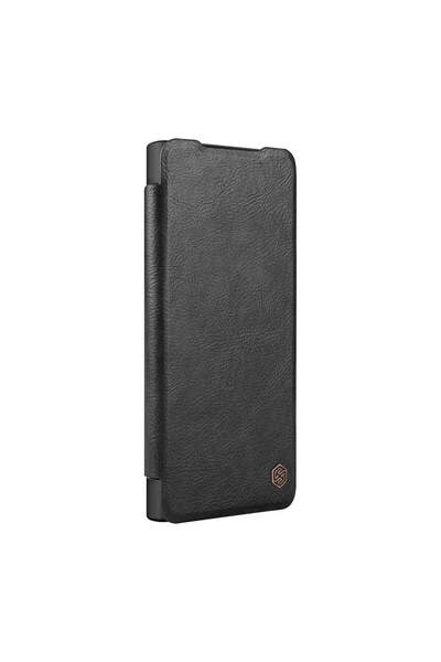 Nillkin Husă pentru Samsung S24, Piele Qin, Piele PC - Negru