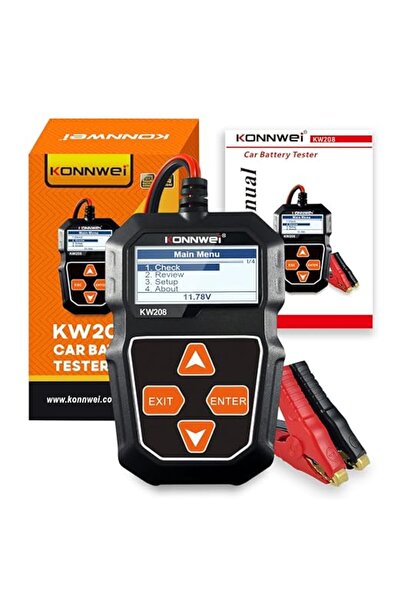 KONNWEİ KW208 12V Car Battery Tester Automotive 100-2000 CCA Battery Load Tes...