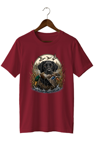 The Baski Ανδρικό μπλουζάκι με στάμπα Labrador Duck Hunt – Κοντομάνικο μπλουζ...