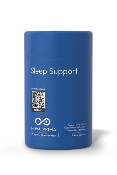 Sleep Support 5-HTP, L-Teanin, Valerian & Magnezyum + B6 60 Kapsül