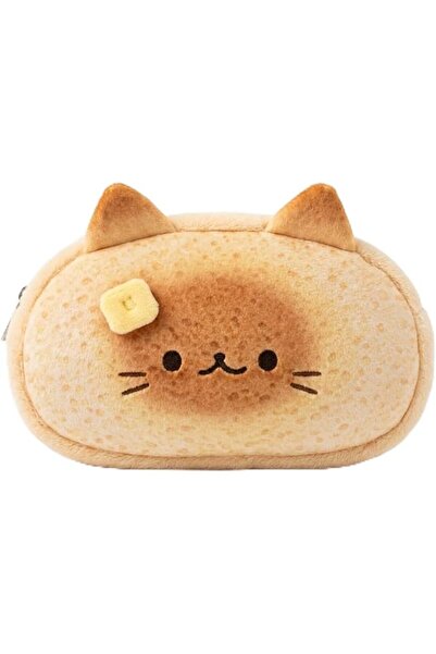 TERRIFI Plush Cat Pencil Case Large Capacity Stationery Bag and Portable Cosm...