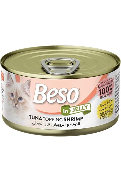 Beso Beach بيسو تونا وجمبري في الجيلي 85 جرام