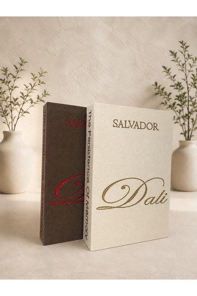 LUMEYA HOME Salvador Dali Tasarımlı 2’li Dekoratif Kitap Kutu Seti – The Pers...