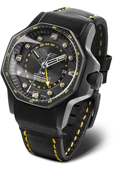 Vostok Europe Set bărbătesc NH34-640C703 — negru, sportiv, cu o curea suplime...