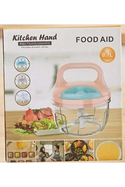 Generic Kitchen Hand Manual Food Chopper, 0.7L Capacity, for Baby Food & Vege...
