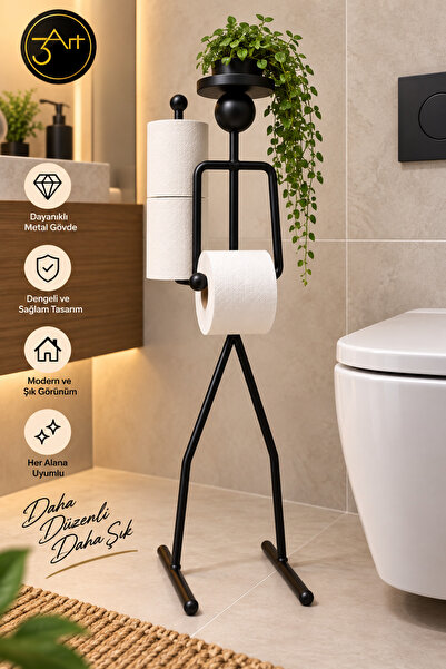 3Art Metal Dekorasyon Tic.Ltd.Şti Decorative Metal Toilet Paper Holder Stand ...