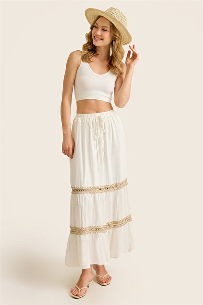 HomeStore Long Linen Skirt