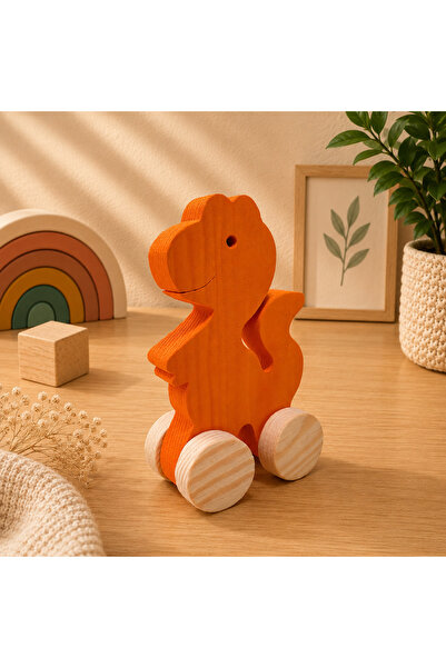 websunday Wooden Honey Toy Trex Natural Handmade Toy