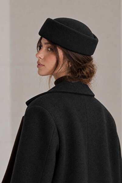 Külah Klh Studio Dept. Heritage Wool Pillbox Hat - Black