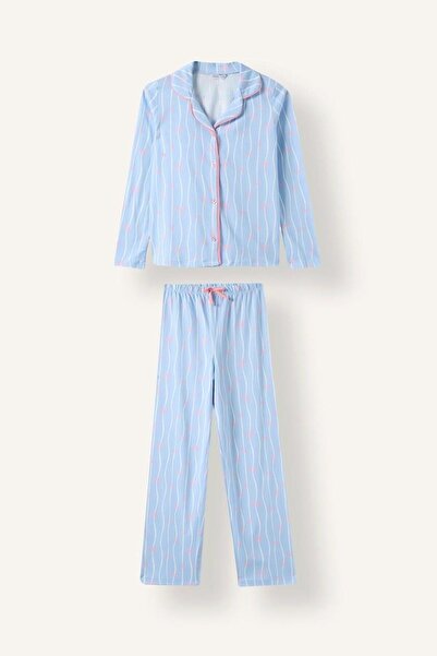 DeFacto Regular Fit 2-Piece Pajama Set for Girls I1882A826Au