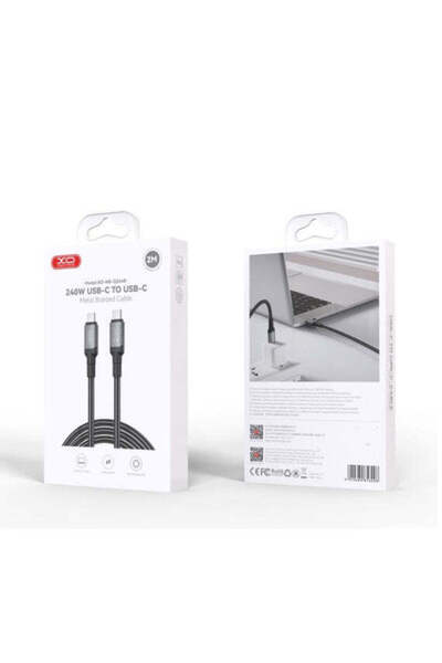 Xo Καλώδιο Δεδομένων και Φόρτισης NB-Q 264 B, USB-C, PD 240 W, QC 3.0, 2 μ. -...