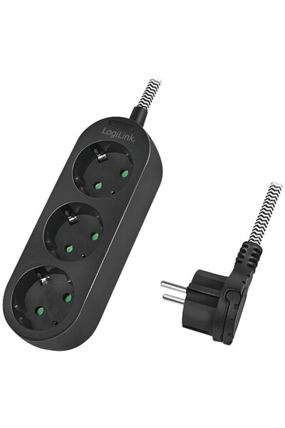 LogiLink PRELUNGITOR LOGILINK, Schuko x 3, conectare prin Schuko (T), cablu 1...