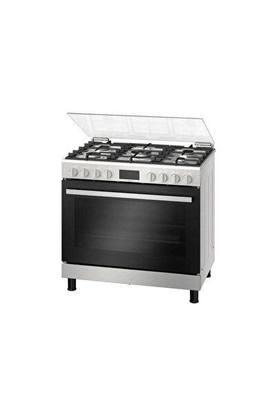 Bosch Series 6, Gas Range Cooker, Stainless Steel