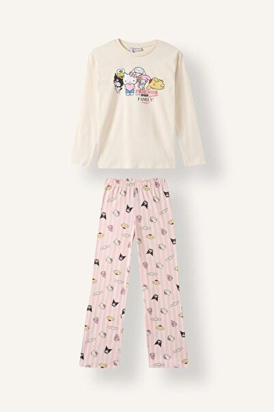 DeFacto Hello Kitty i prijatelji, standardni dvodelni set pidžama za devojčic...