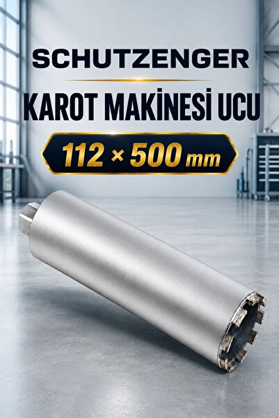 112x500 mm Elmas Karot Makinesi Delme Ucu Profesyonel Ustalar için