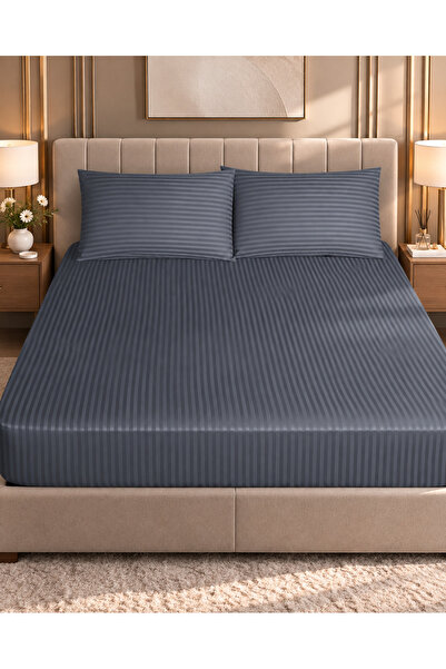 120x200 cm Çarşaf ve 2 Adet 50x70 Yastık Kılıfı Seti Pamuk Saten 3 Parça