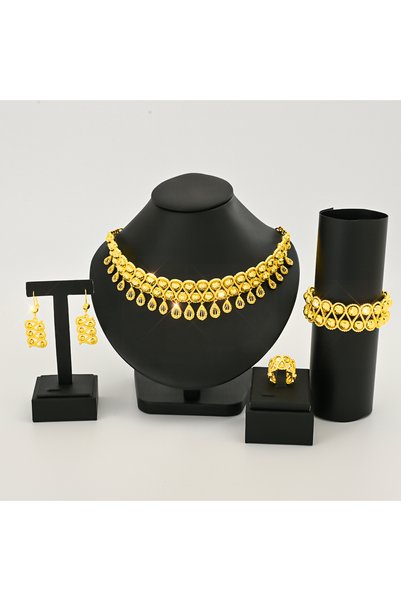 Generic New Middle East New Design Pendant Necklace High-end Type Jewelry Jewelry Set, Collar Bracelet Earrings Ring