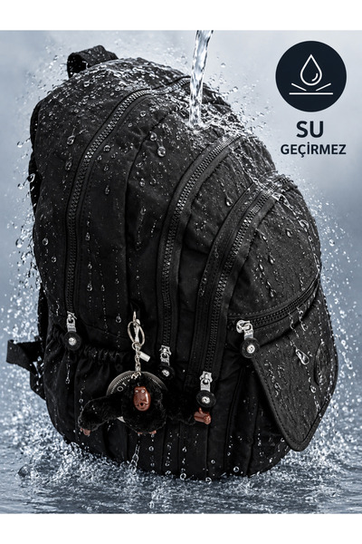 571 Collections Çanta Unisex Kırinkıl Kumaş Ultra Hafif Çok Cepli Su Geçirmez...